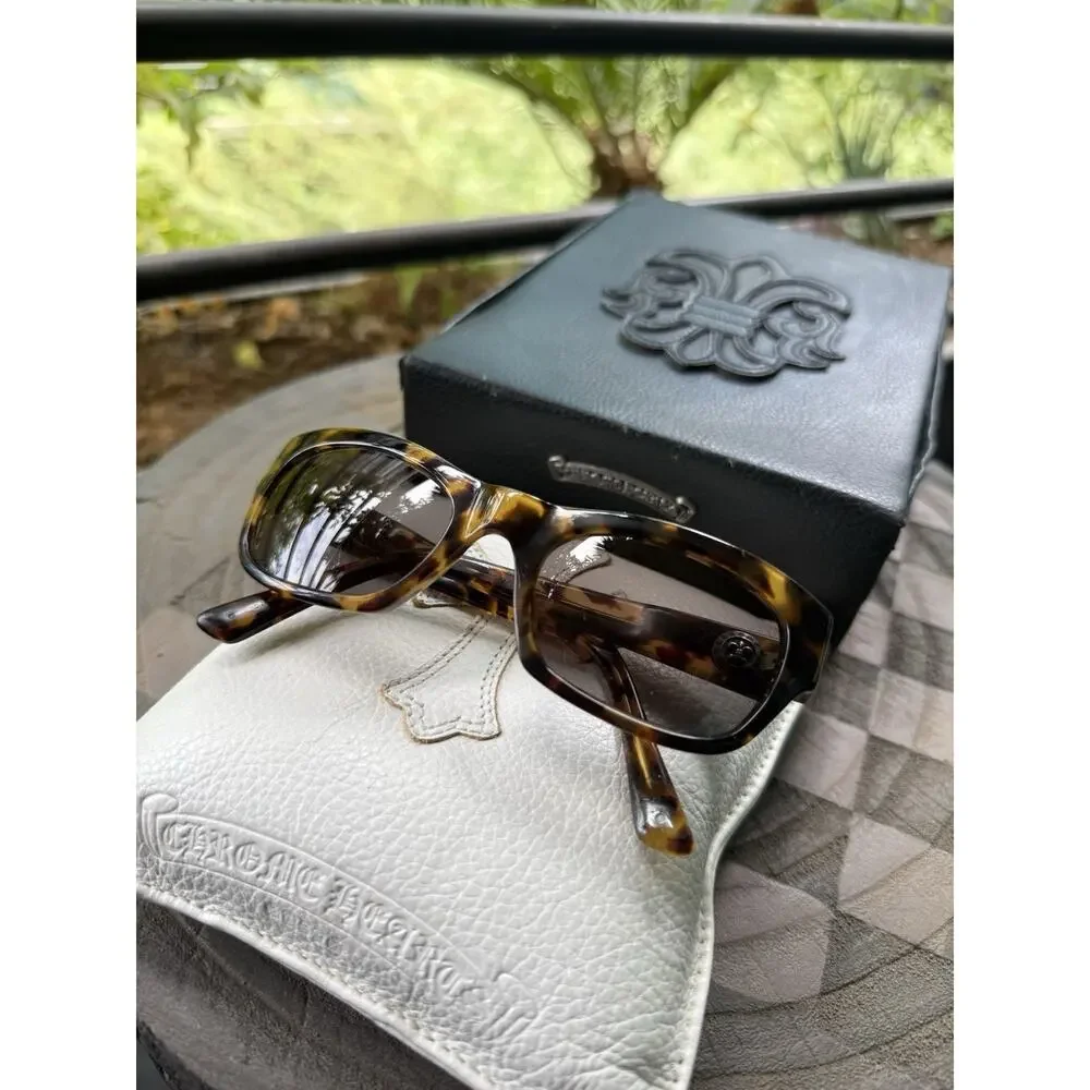 Chrome Hearts Vintage 90s Sunglasses Eyewear Tortoise Collector Rare Archive